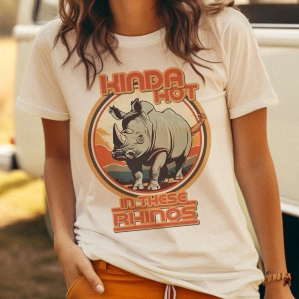 Ace Ventura Hot In These Rhino Graphic Tee Comedy Shirt
